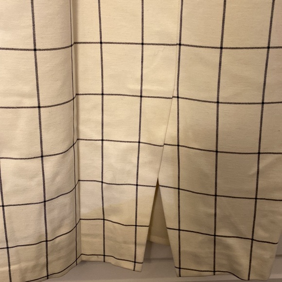 Banana republic cream and navy window pane dress. Size 14. New without tags - Picture 2 of 3